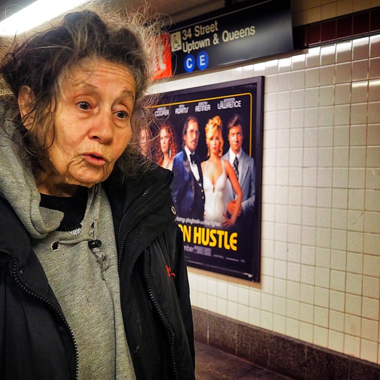 Image: Homeless take shelter in Penn Station, New York