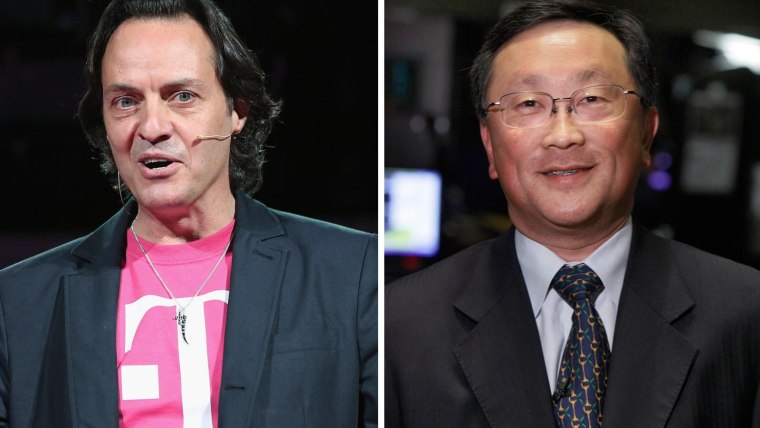 T-Mobile CEO John Legere and BlackBerry CEO John Chen are at odds over T-Mobile's latest promotion, which offers BlackBerry users incentives to switch to iPhone.