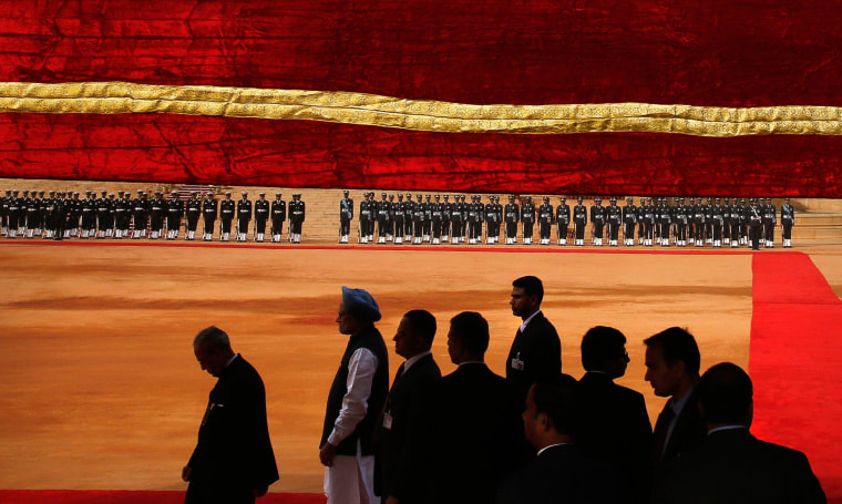 Image: Manmohan Singh, Pranab Mukherjee