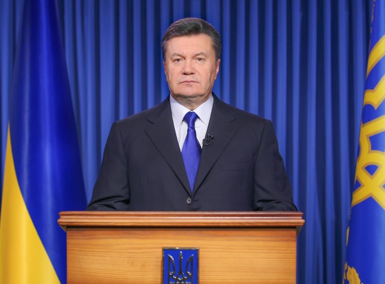 Image: Ukrainian President Viktor Yanukovych