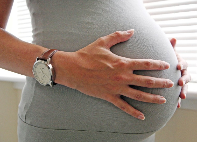 Image: A pregnant woman