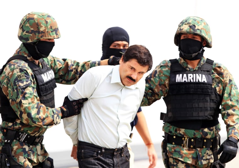 Image: Drug lord Chapo Guzman captured