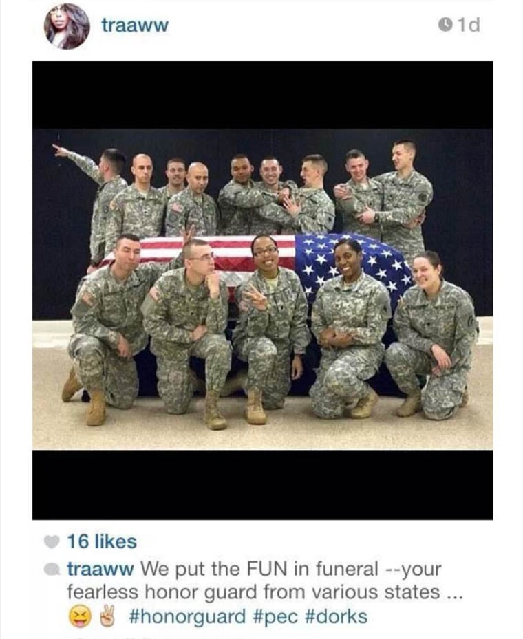 Image: Picture posted to an instagram accound of a member of the Wisconsin National Guard