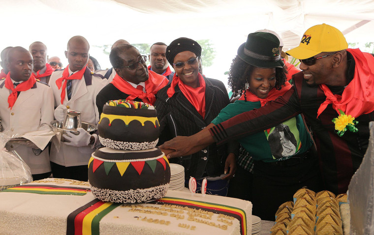 Image: President Robert Mugabe's birthday