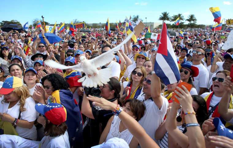 Image: U.S. Protestors Rally In Support Of Venezuelan Opposition
