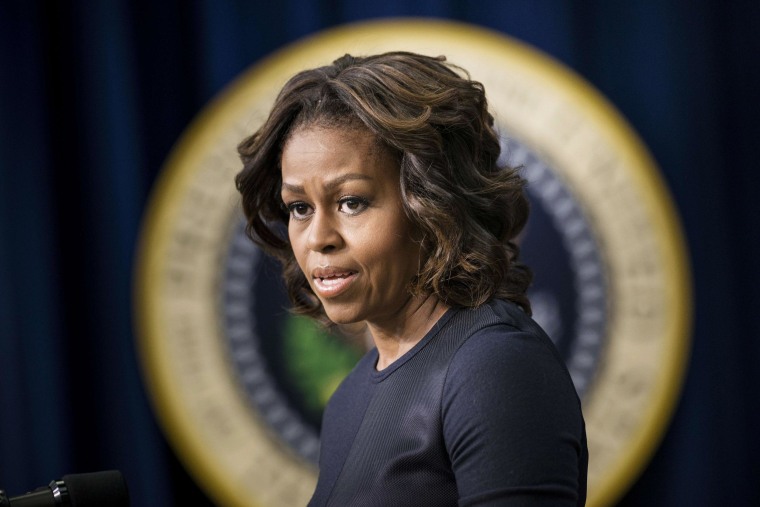 Image: Michelle Obama speaks during an event