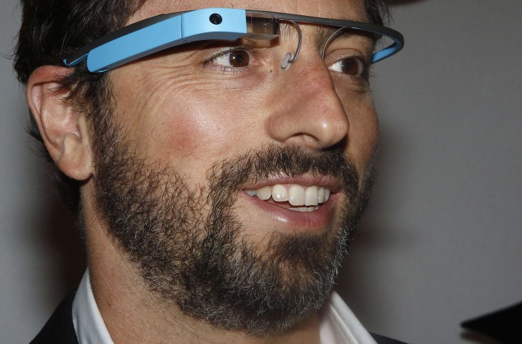 Image: File photo of Google founder Sergey Brin posing for a portrait wearing Google Glass glasses in New York