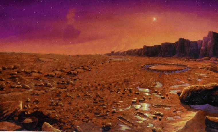 Illustration: Martian landscape