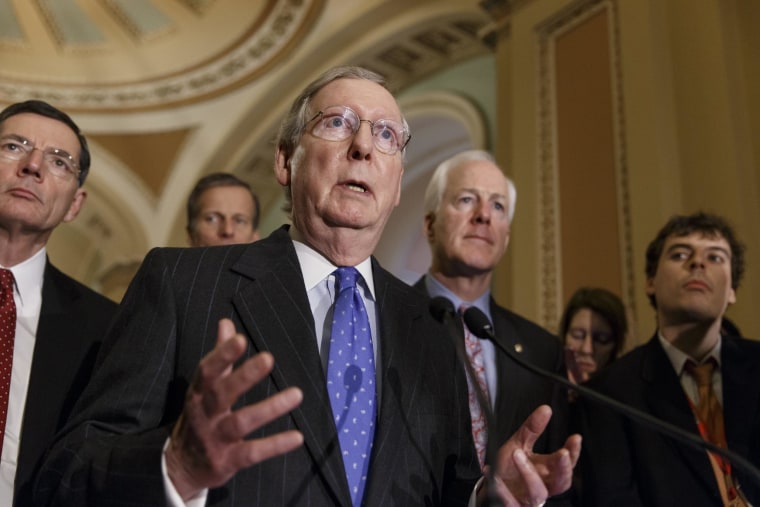 Image: Mitch McConnell, John Cornyn, John Thune, John Barrasso