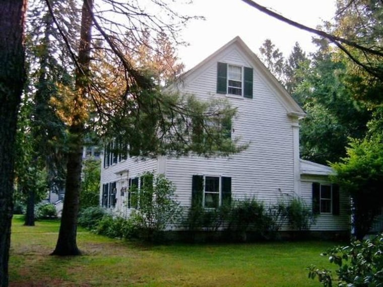 The second-floor bedroom of this Maine home is where Harriet Beecher Stowe wrote much of "Uncle Tom's Cabin," the owners say.