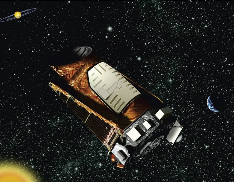 Image: This artist rendition provided by NASA shows the Kepler space telescope.