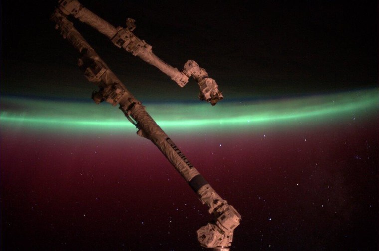 Image: Aurora as seen from space