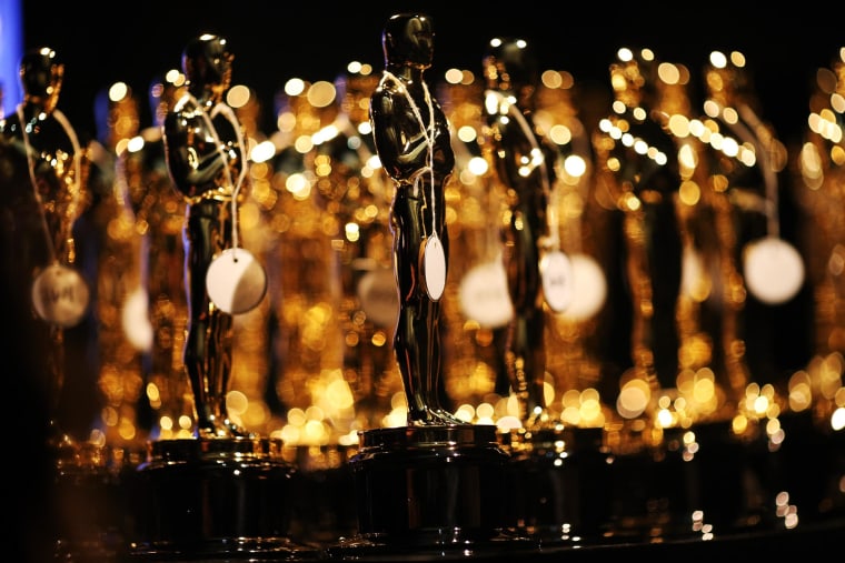 Image: General view of the Oscar statues