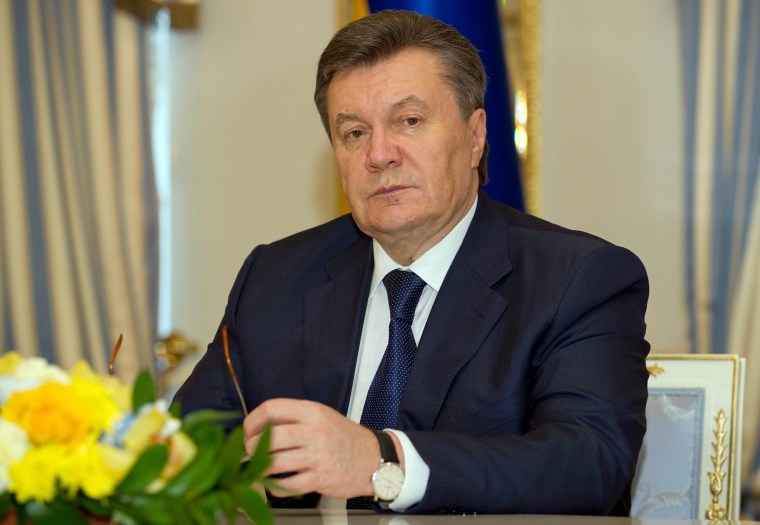 Image: Viktor Yanukovych asks for Russia's protection