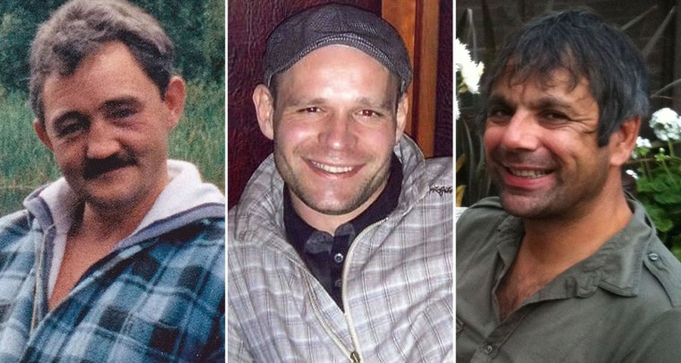 Image: From left: Victims John Chapman, Lukasz Slaboszewski and Kevin Lee.