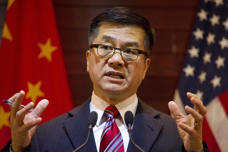 Image: Outgoing Ambassador To China Gary Locke Holds Final News Conference