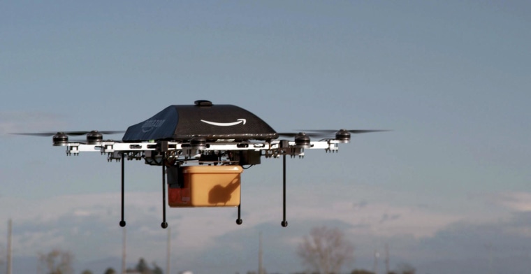 Image: The Prime Air unmanned aircraft project that Amazon is working on in its research and development labs