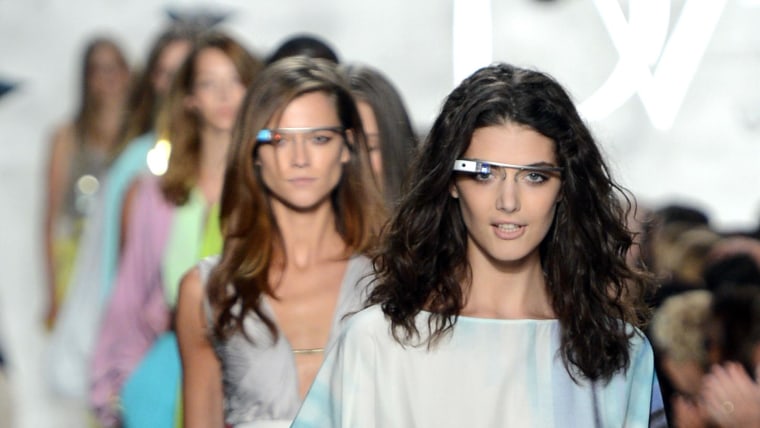 Image: Models walk the runway at the Diane Von Furstenberg Spring 2013 fashion show