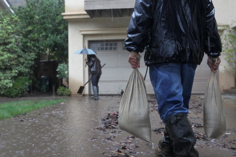 Image: Rain Storms Threaten Parched Southern California With Mudslides