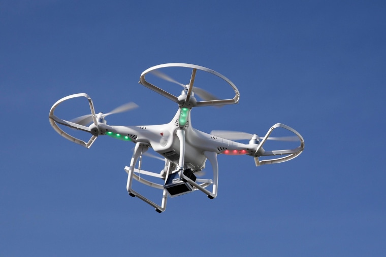 Image: A drone flies at the International Consumer Electronics Show in Las Vegas