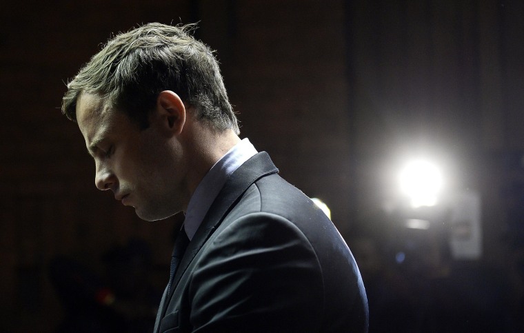 Image: Oscar Pistorius in court.