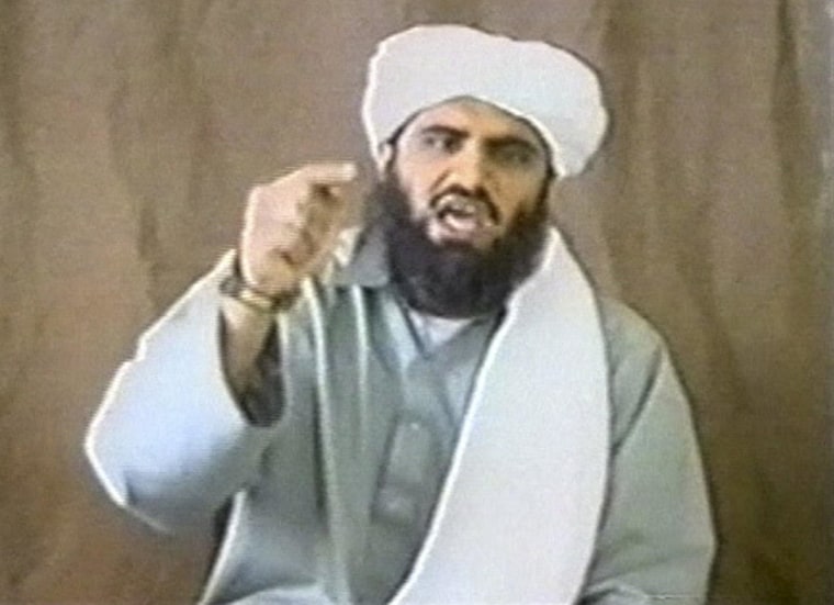 Image: Still image taken from an undated video of Suleiman Abu Ghaith