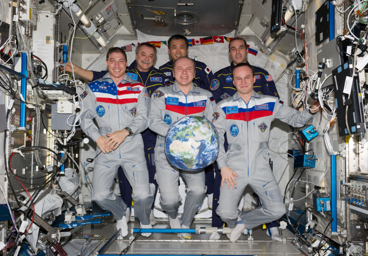 Image: Space station crew