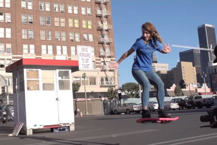 Great Scott! Celebs Ride 'Back to the Future' Hoverboard