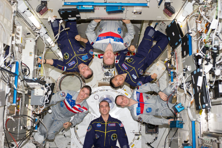 Image: Space station crew