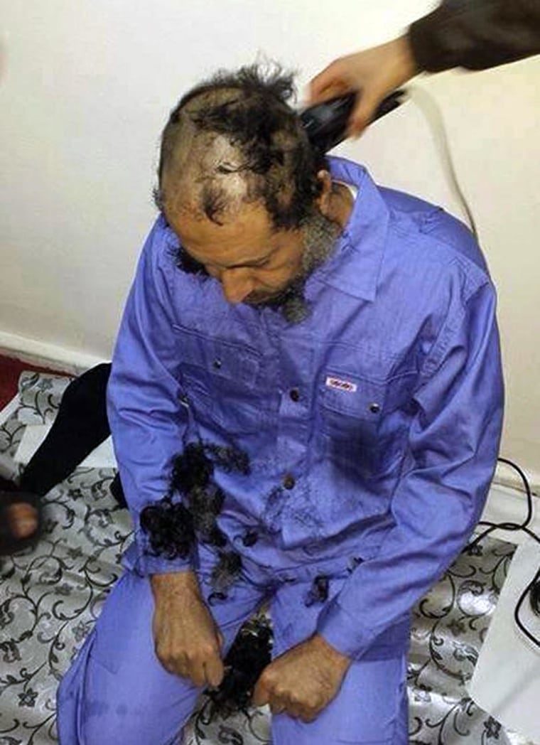 Image: Saadi Gadhafi in Libyan custody