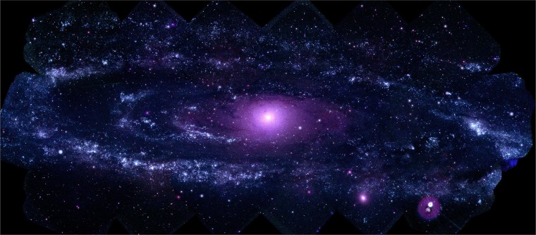 Image: An ultraviolet view of the Andromeda Galaxy.
