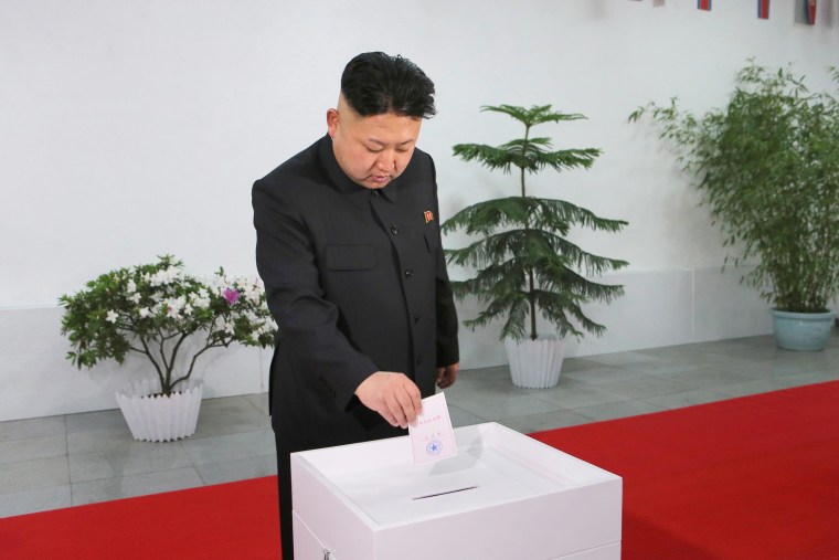 Image: Kim Jong Un casts ballot