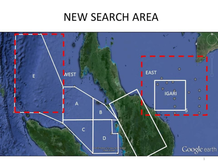 Malaysian search area