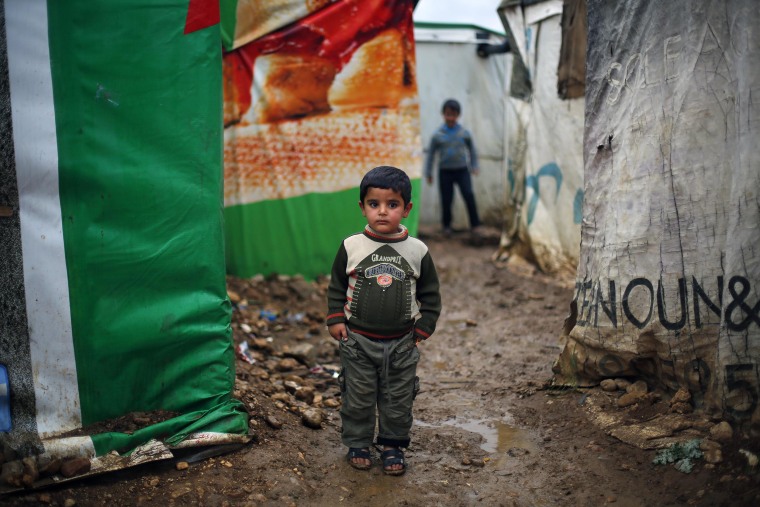 Image: Gamal, 5, a Syrian refugee