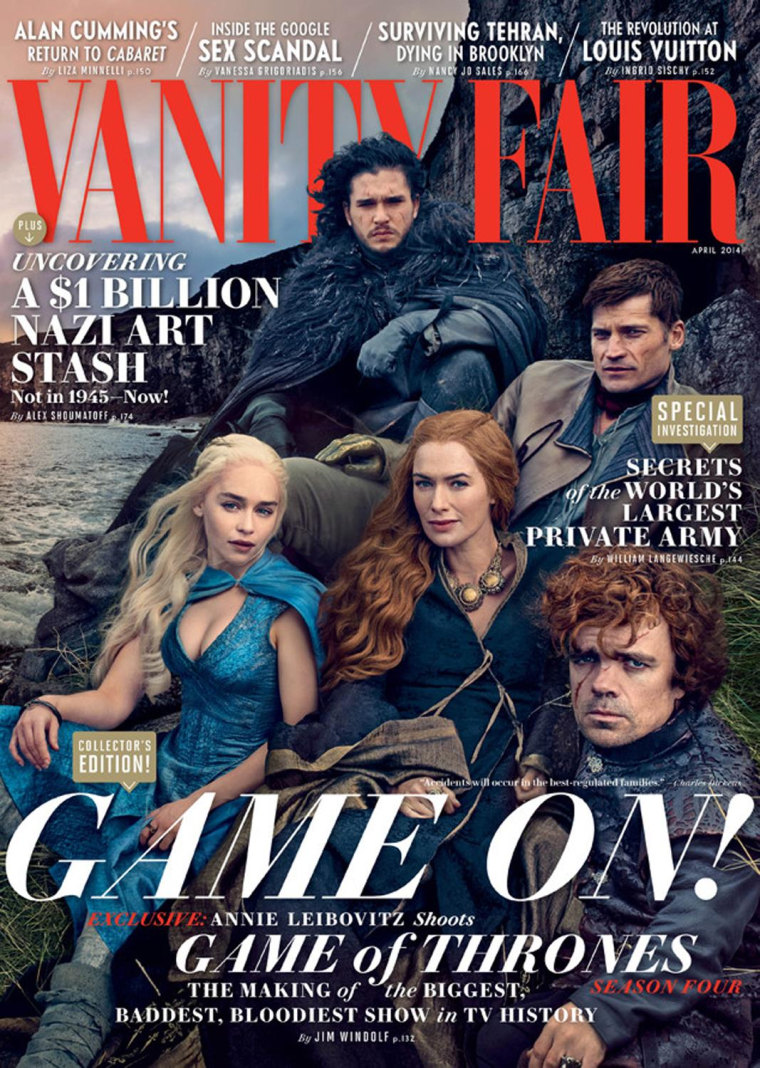 Image: "Game of Thrones" cast on Vanity Fair cover