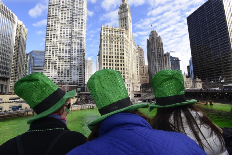 Chicago River Goes Green for St. Patrick's Day