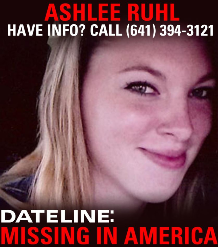 Ashlee Ruhl, missing since March 7, 2014.