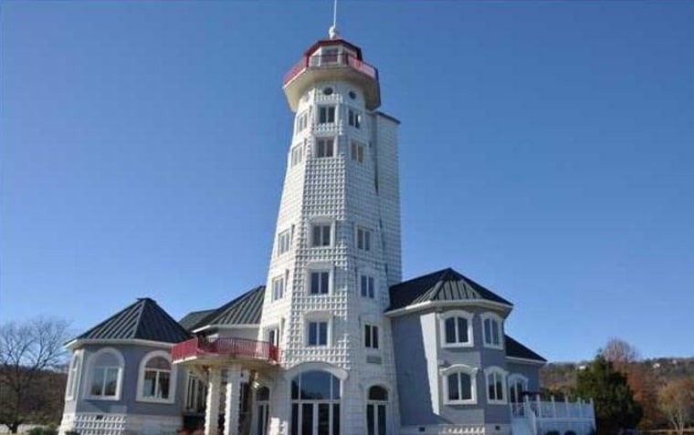 This lakeshore lighthouse is for sale in Guntersville, Ala.