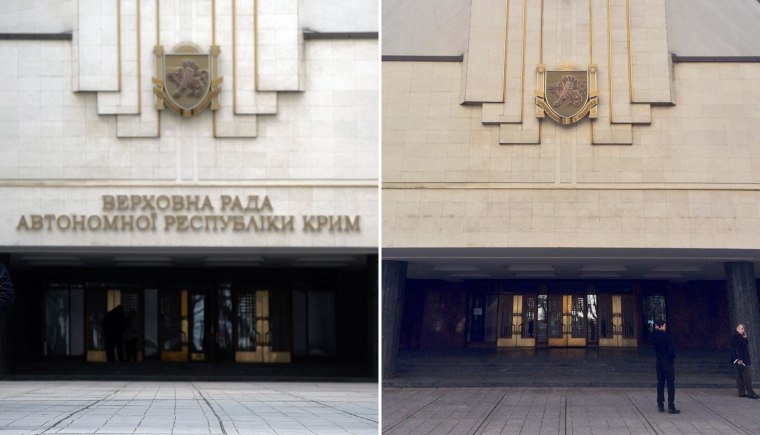 Image: Crimea's parliament building in Simferopol