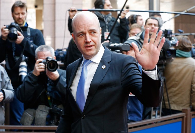 Image: Sweden's Prime Minister Fredrik Reinfeldt on March 6