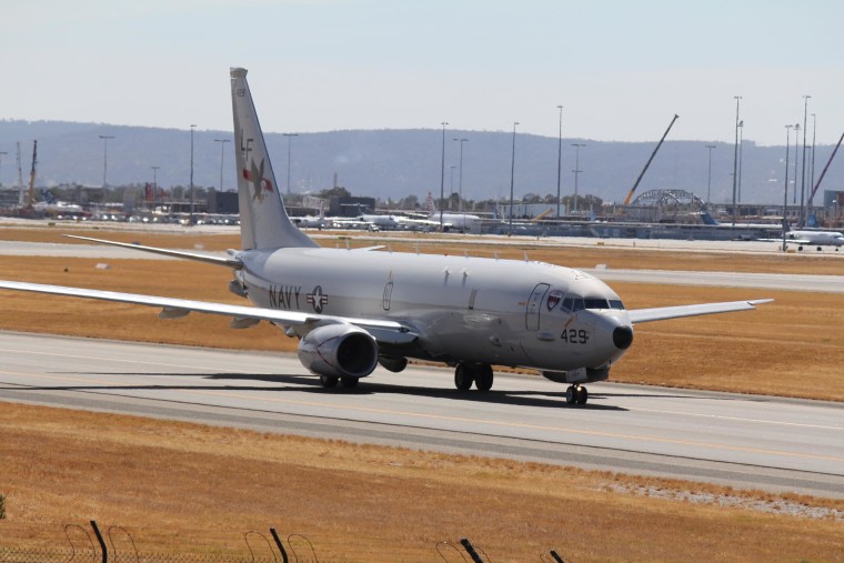 Image: A U.S. Navy P-8 Poseidon takes off