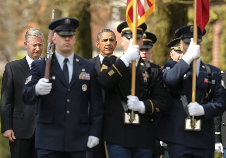 Image: President Obama visits Belgium