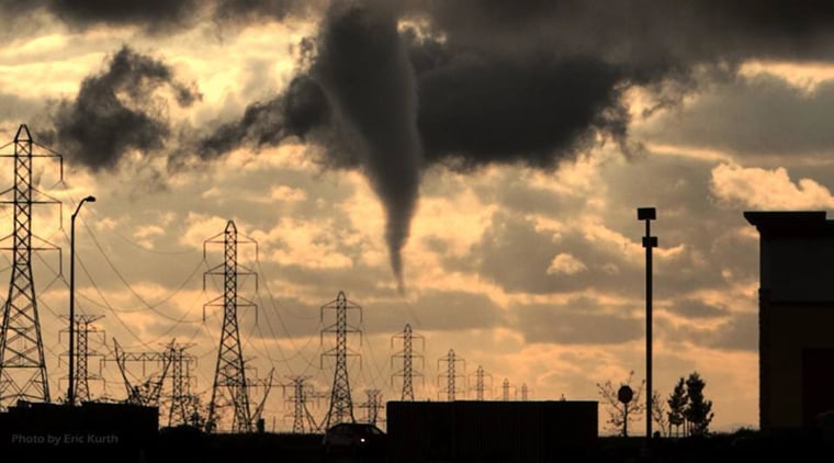 Tornado in Placer County, California, on March 26, 2014.