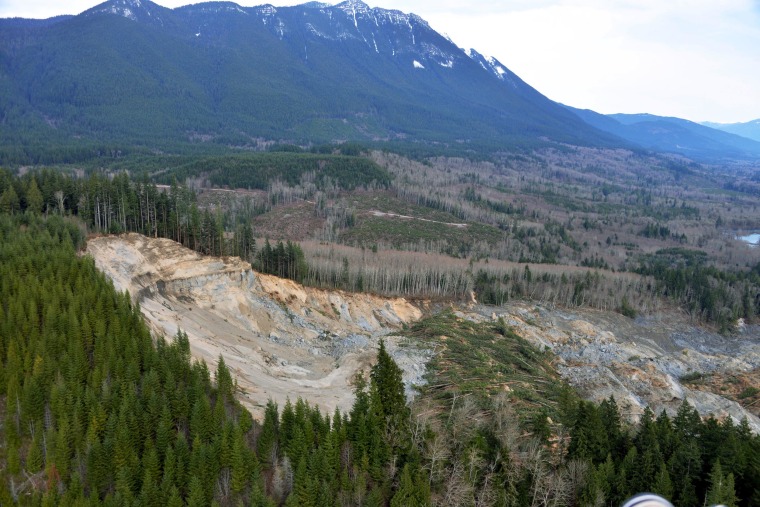 Image: U.S. Geological Survey show the extent and impacts from the March 22 mudslide