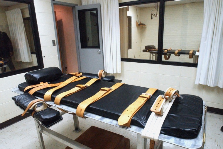 Image:  The lethal injection room at the Mississippi State Penitentiary in Parchman, Miss.