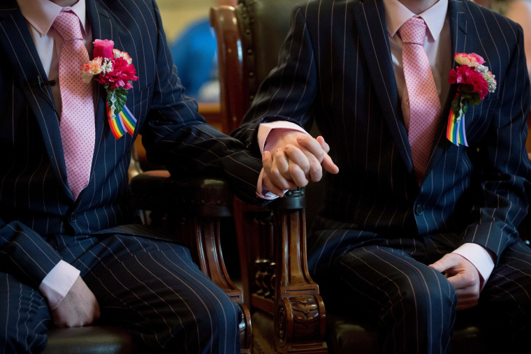 Image: TOPSHOTS-BRITAIN-POLITICS-GAY-MARRIAGE