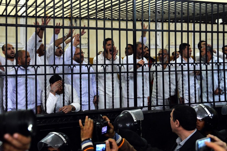 Image: Egypt sentences two Morsi supporters to death