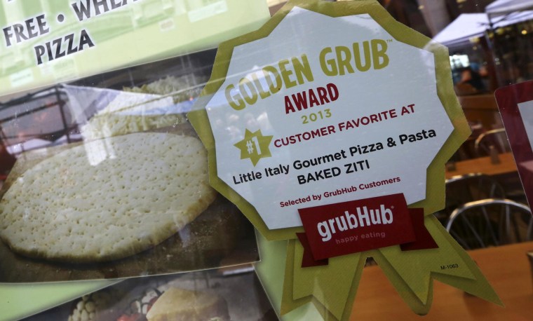 GrubHub, the online food delivery company, says its initial public offering will value the company at $1.7 billion.