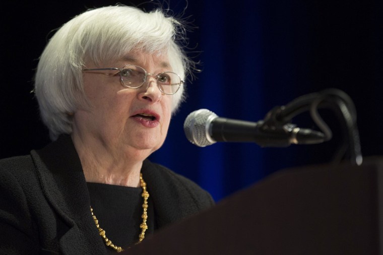 Federal Reserve Chair Janet Yellen says Fed will continue to bolster the economy