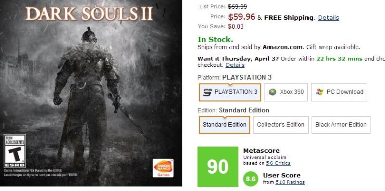 Metacritic's highest rated games of the year so far has a very